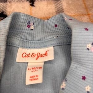 Cat & Jack Sky Blue Floral Shirt